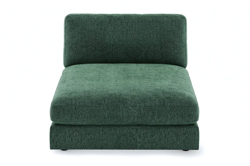 Arken 1-sits Divanmodul i Sammet - Mörkgrön - Möbler - Vardagsrum - Soffor - Modulsoffor - Hörnmodul