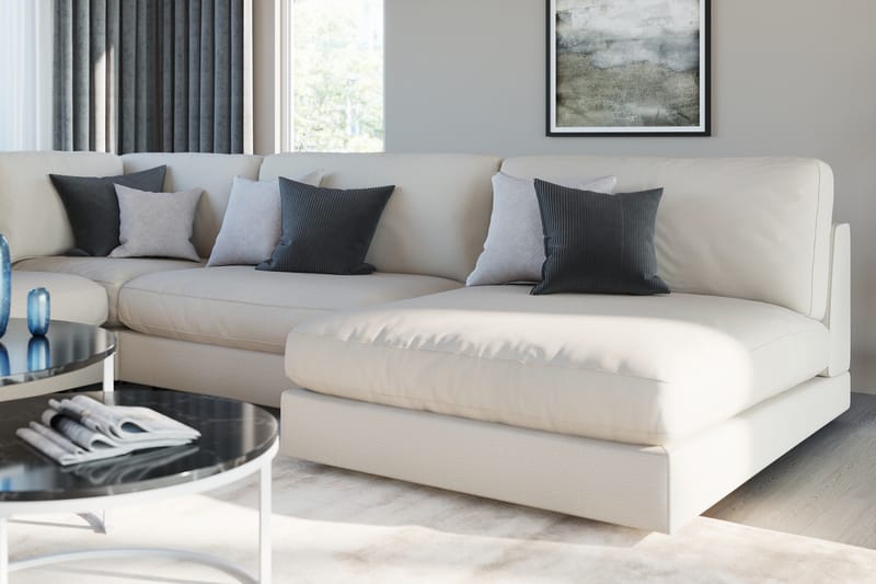 Arken 1-sits Divanmodul i Tyg - Beige - Möbler - Vardagsrum - Soffor - Modulsoffor - Hörnmodul