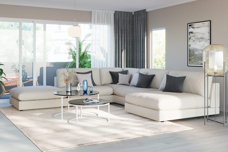 Arken 1-sits Divanmodul i Tyg - Beige - Möbler - Vardagsrum - Soffor - Modulsoffor - Hörnmodul