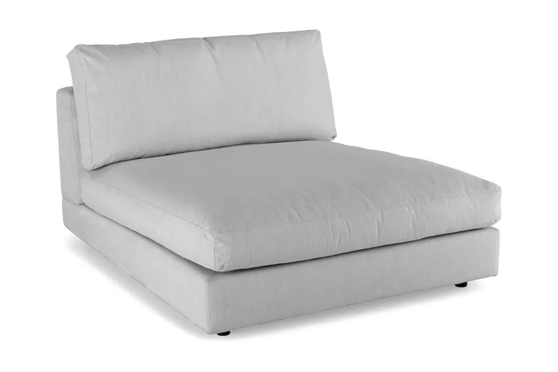 Arken 1-sits Divanmodul i Tyg, Grå