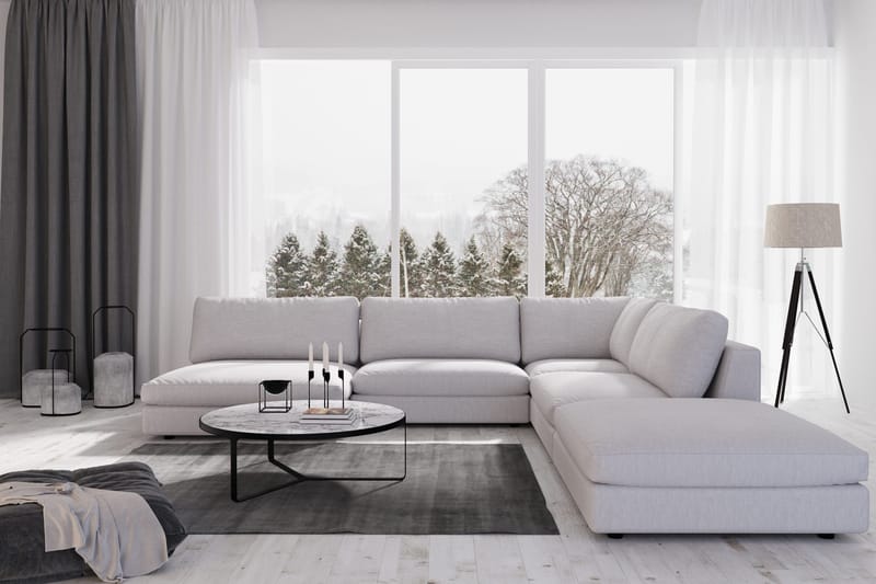 Arken 1-sits Divanmodul i Tyg - Grå - Möbler - Vardagsrum - Soffor - Modulsoffor - Hörnmodul