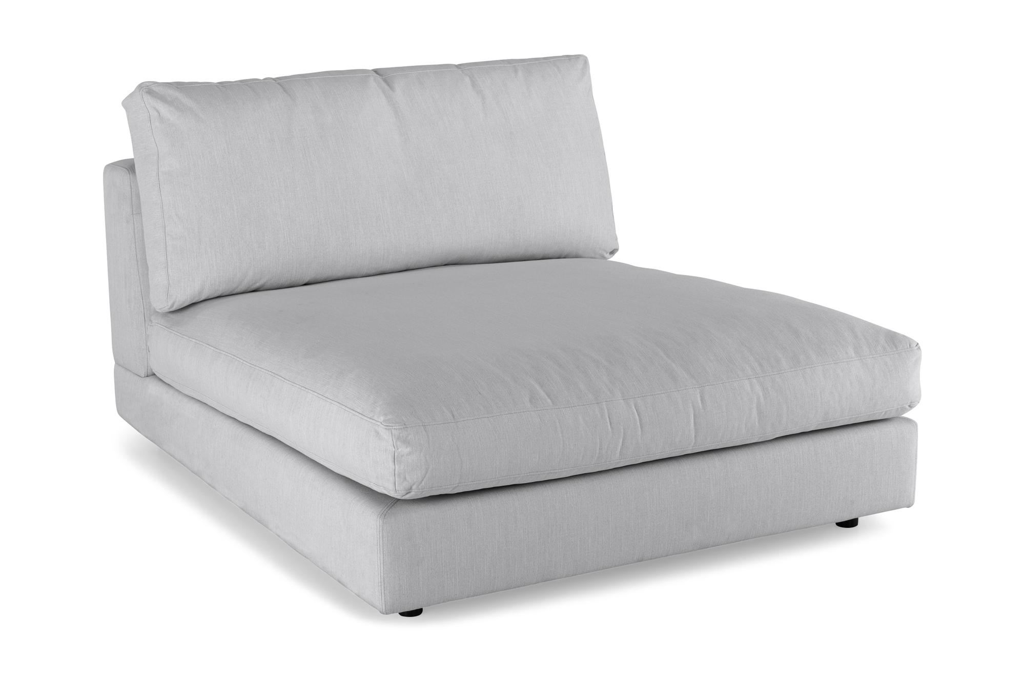 arken 1-sits divanmodul i tyg - grå