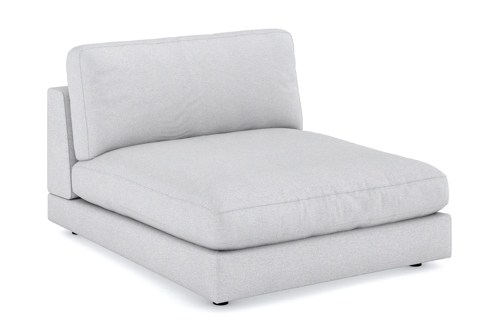 arken 1-sits divanmodul i tyg - ljusgrå