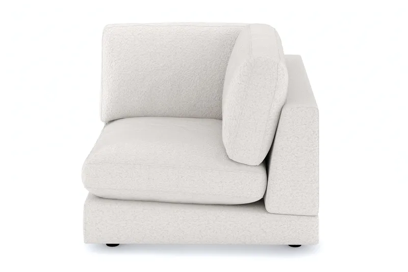 Arken 1-sits Hörnmodul i Bouclé - Vit - Möbler - Vardagsrum - Soffor - Modulsoffor - Hörnmodul