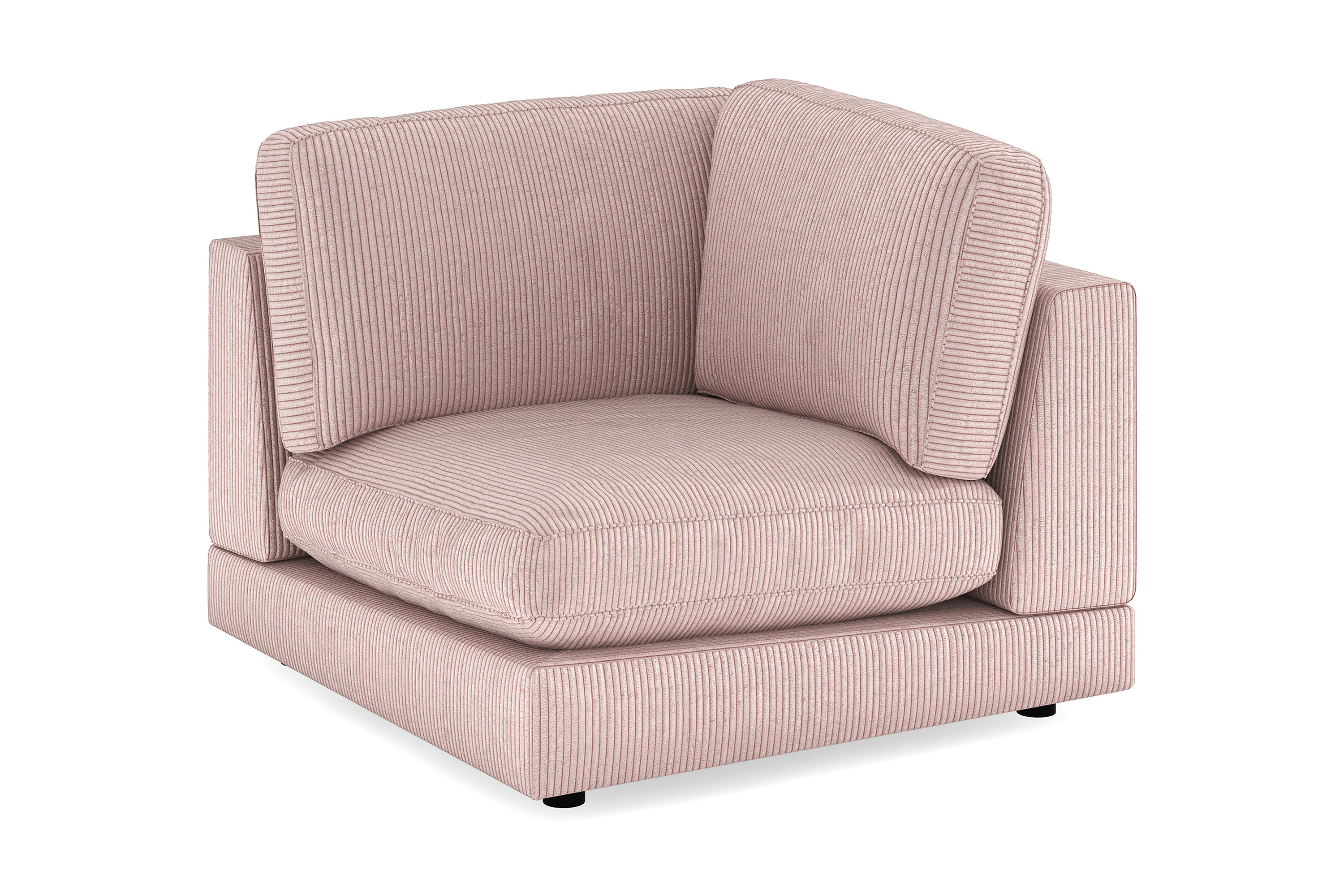 arken 1-sits hörnmodul i manchester - rosa