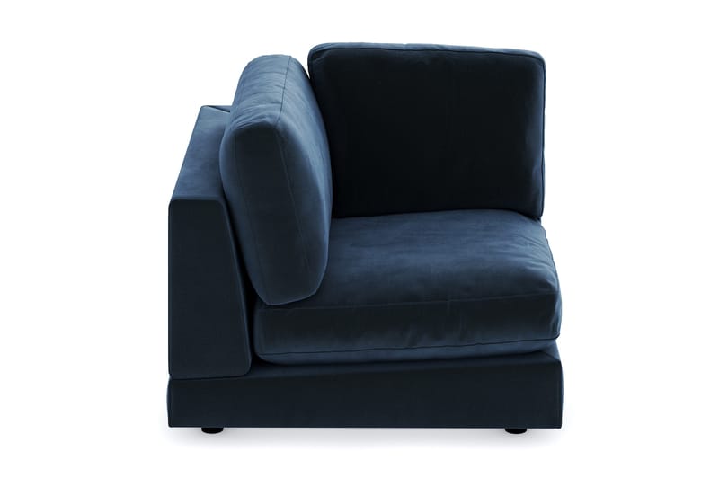 Arken 1-sits Hörnmodul i Sammet - Blå - Möbler - Vardagsrum - Soffor - Modulsoffor - Hörnmodul
