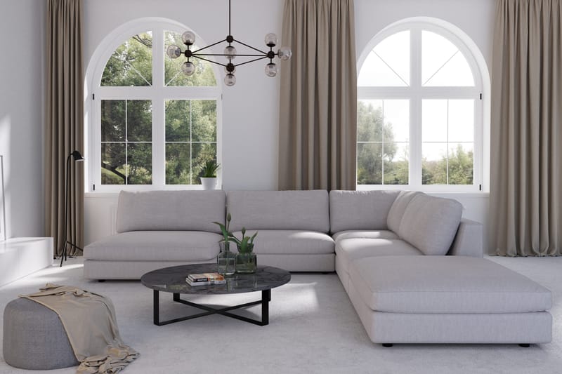 Arken 1-sits Hörnmodul i Tyg - Grå - Möbler - Vardagsrum - Soffor - Modulsoffor - Hörnmodul