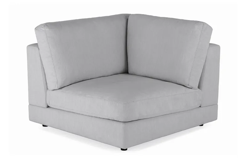 Arken 1-sits Hörnmodul i Tyg, Grå