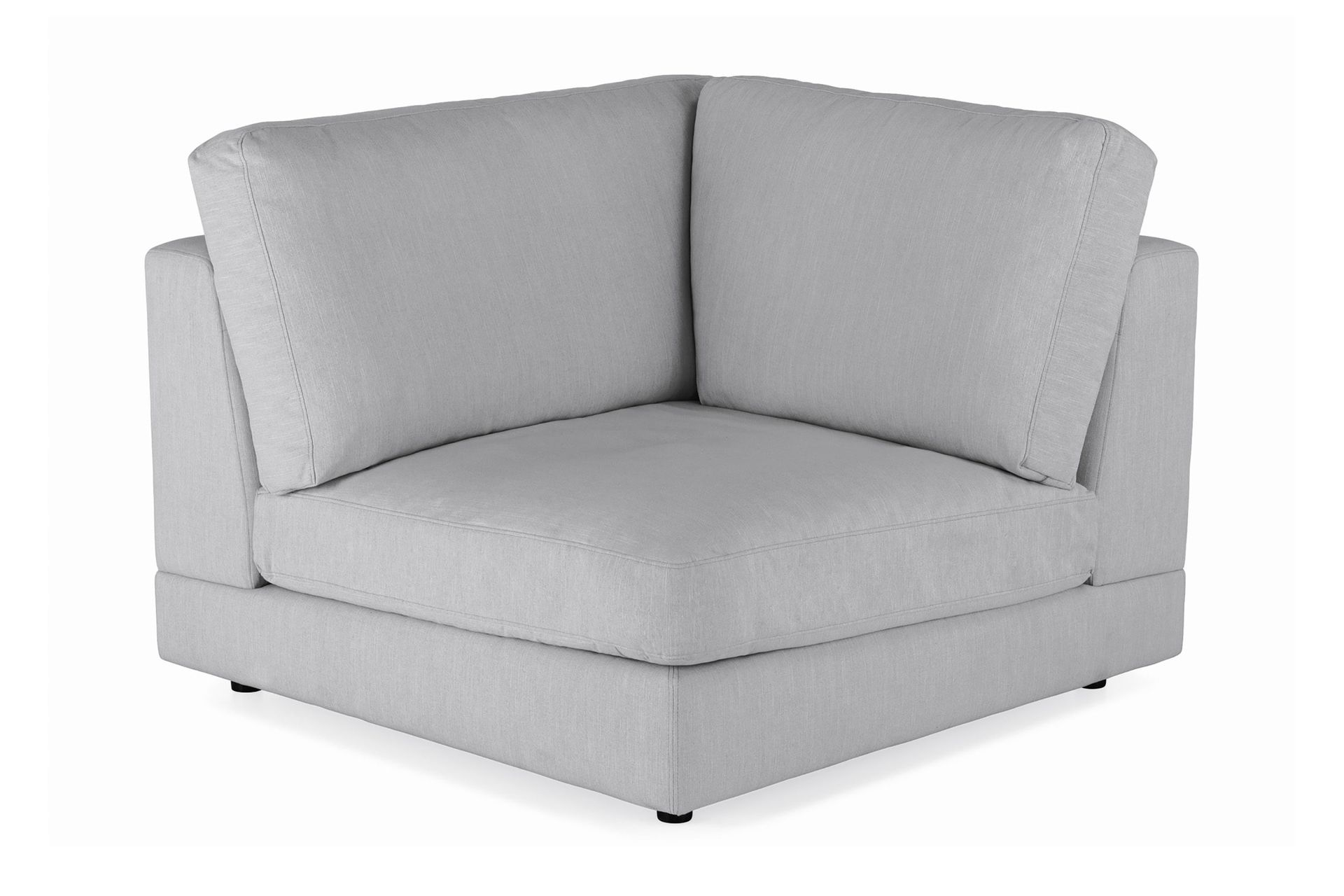 arken 1-sits hörnmodul i tyg - grå