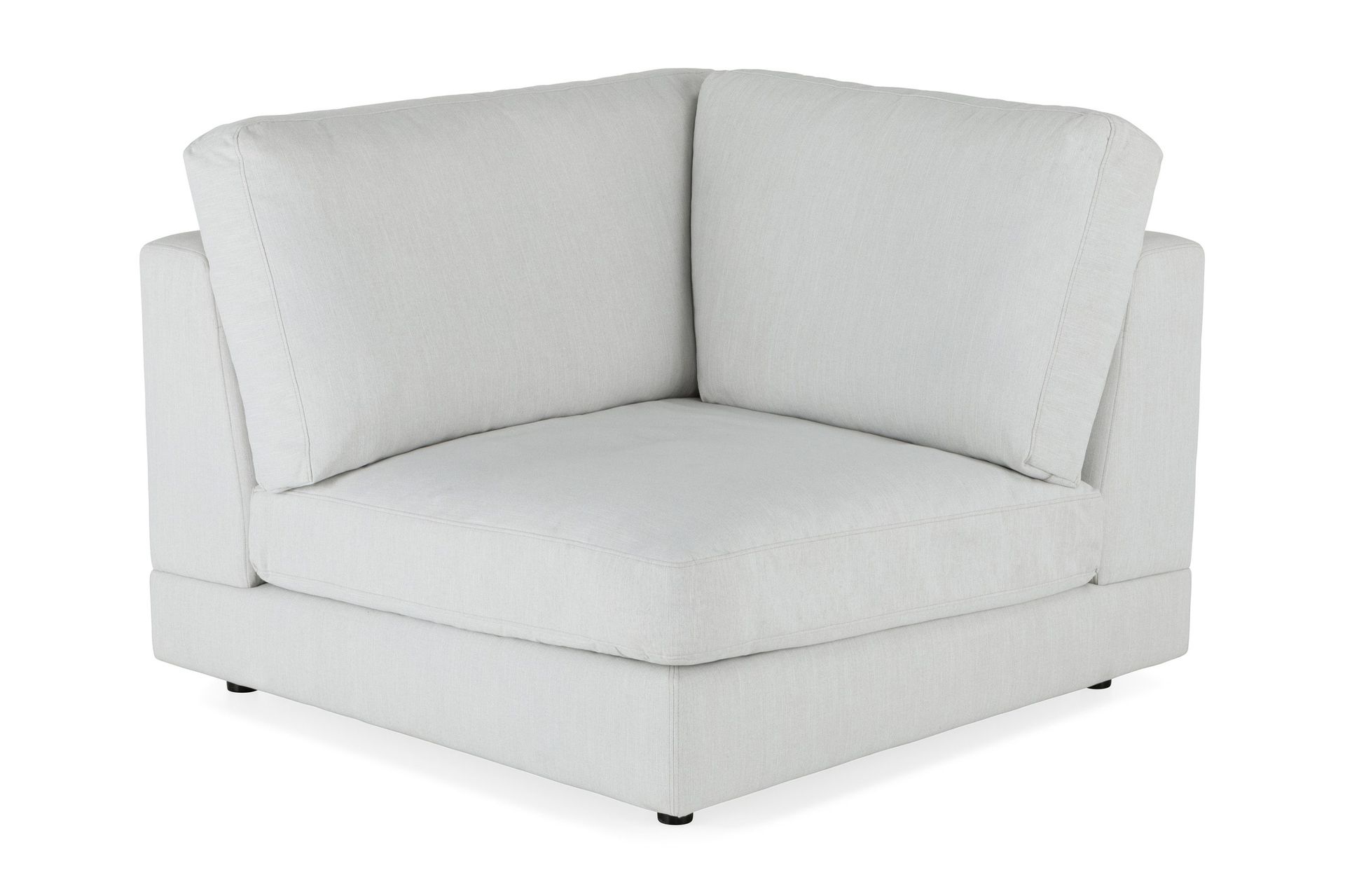 arken 1-sits hörnmodul i tyg - ljusgrå