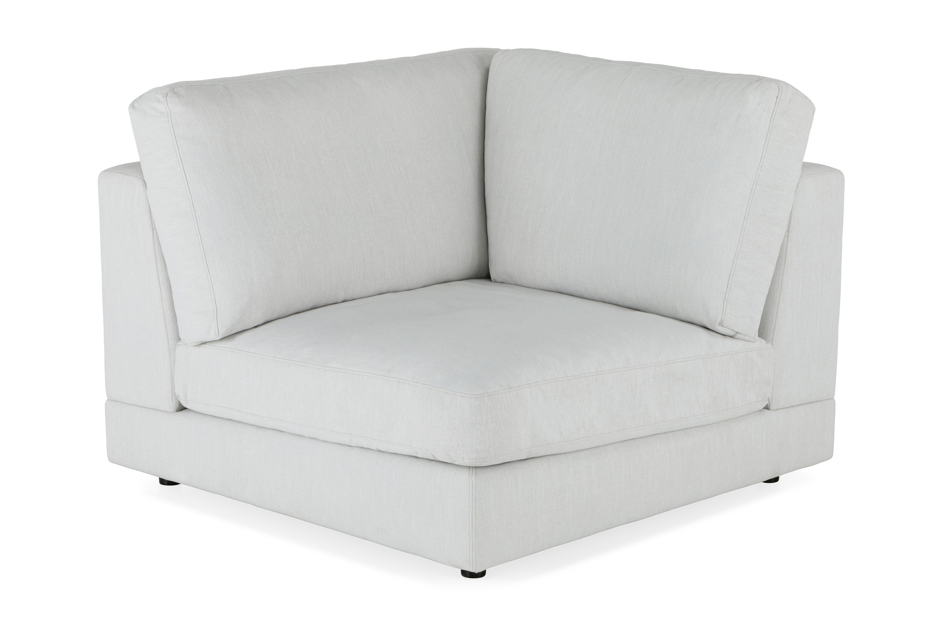 arken 1-sits hörnmodul i tyg - ljusgrå