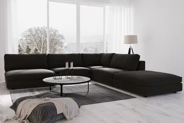 Arken 1-sits Hörnmodul i Tyg - Svart - Möbler - Vardagsrum - Soffor - Modulsoffor - Hörnmodul