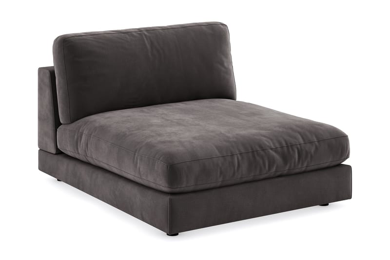 Arken 2-sits Divanmodul i Sammet - Mörkgrå - Möbler - Vardagsrum - Soffor - Modulsoffor - Hörnmodul