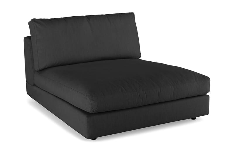 Arken 2-sits Divanmodul i Tyg - Svart - Möbler - Vardagsrum - Soffor - Modulsoffor - Hörnmodul