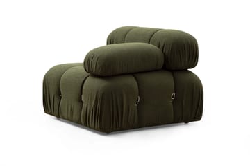 Belgin Högermodul / Fåtölj 95 cm med fasta armstöd och repdetaljer
