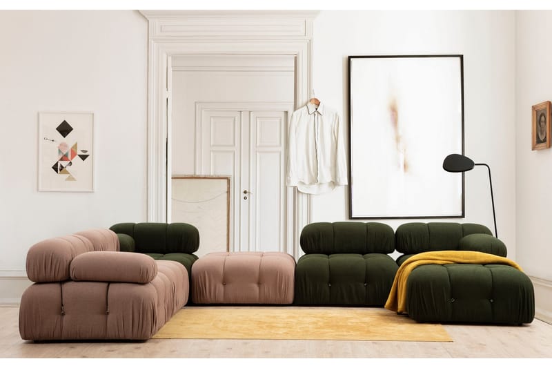 BELGIN Vänstermodul 95 cm Grön - Möbler - Vardagsrum - Soffor - Modulsoffor - Hörnmodul