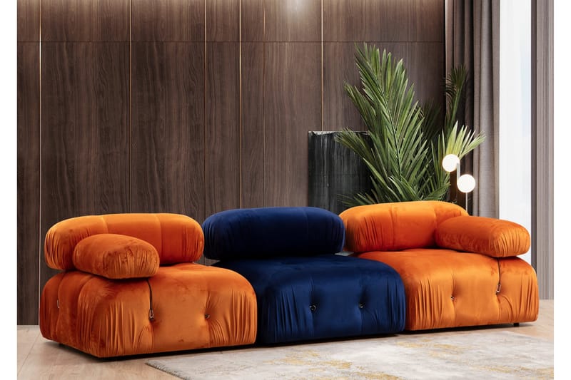 BELGIN Vänstermodul 95 cm Orange - Möbler - Vardagsrum - Soffor - Modulsoffor - Hörnmodul