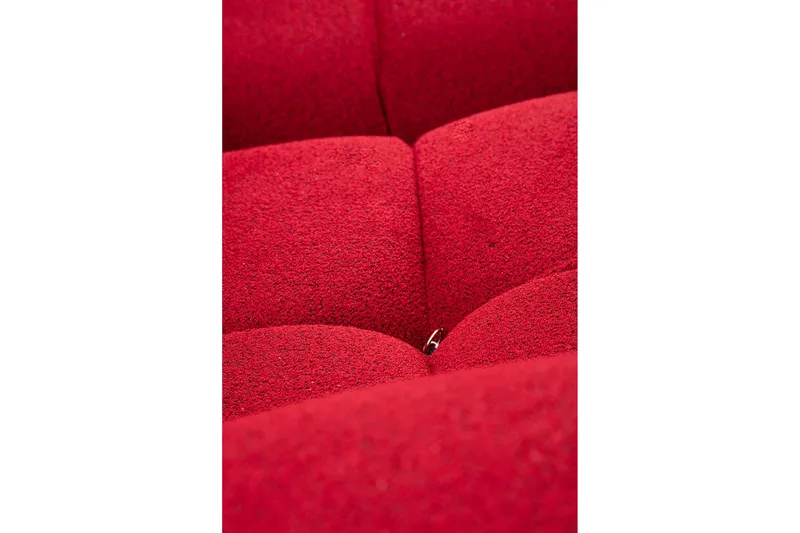 Belgin Vänstermodul / Fåtölj 95 cm med fasta armstöd och repdetaljer - Röd - Möbler - Vardagsrum - Soffor - Modulsoffor - Hörnmodul
