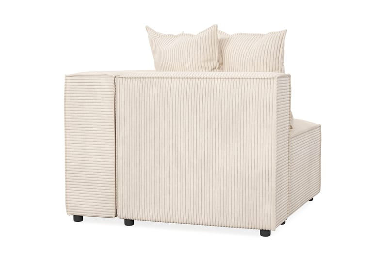 Cubo 1-sits Högermodul i Manchester 108 cm bred - Beige - Möbler - Vardagsrum - Soffor - Modulsoffor - Hörnmodul