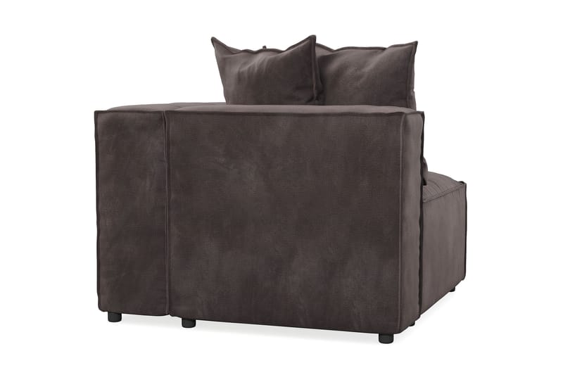 Cubo 1-sits Högermodul i Sammet 108 cm bred - Mörkgrå - Möbler - Vardagsrum - Soffor - Modulsoffor - Hörnmodul