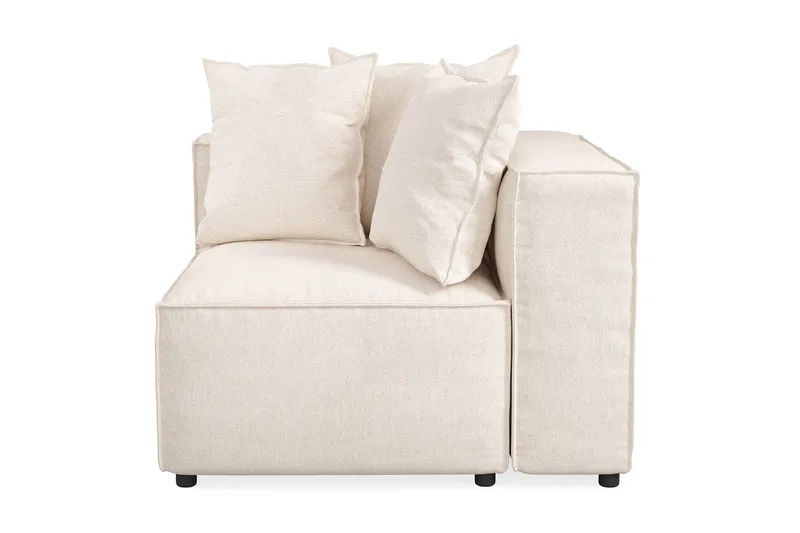 Cubo 1-sits Högermodul i Tyg 108 cm bred - Beige - Möbler - Vardagsrum - Soffor - Modulsoffor - Hörnmodul