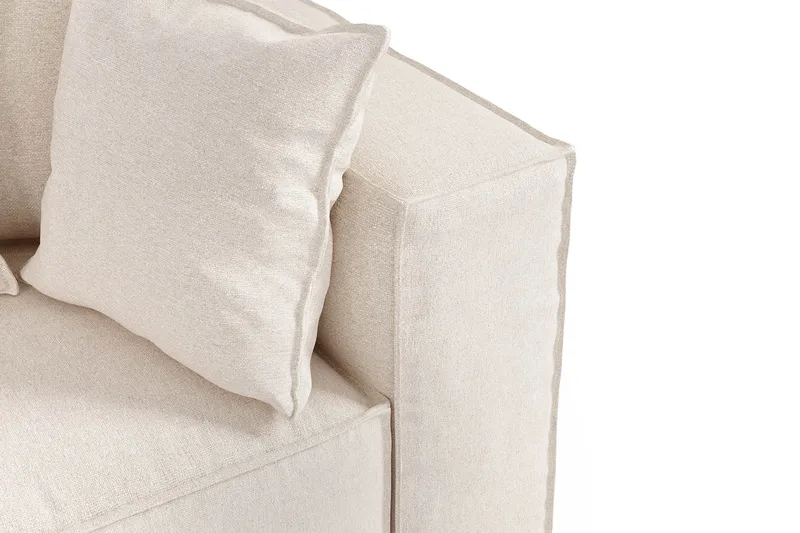 Cubo 1-sits Högermodul i Tyg 108 cm bred - Beige - Möbler - Vardagsrum - Soffor - Modulsoffor - Hörnmodul