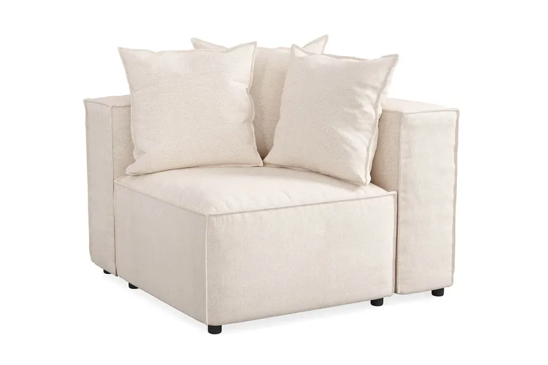 Cubo 1-sits Högermodul i Tyg 108 cm bred - Beige - Möbler - Vardagsrum - Soffor - Modulsoffor - Hörnmodul