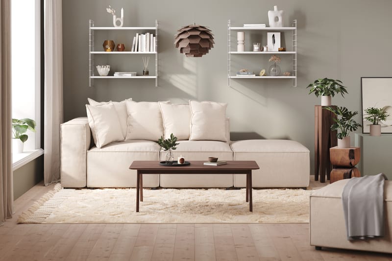 Cubo 1-sits Vänstermodul i Tyg 108 cm bred - Beige - Möbler - Vardagsrum - Soffor - Modulsoffor - Hörnmodul