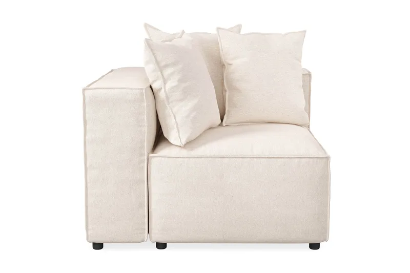 Cubo 1-sits Vänstermodul i Tyg 108 cm bred - Beige - Möbler - Vardagsrum - Soffor - Modulsoffor - Hörnmodul