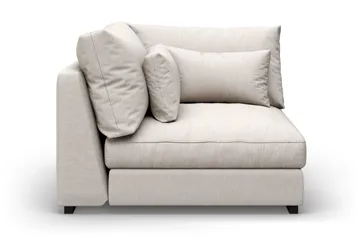 Dubai 1-sits Extra Djup Hörnmodul för Modulsoffa i Tyg - Beige - Möbler - Vardagsrum - Soffor - Modulsoffor - Hörnmodul