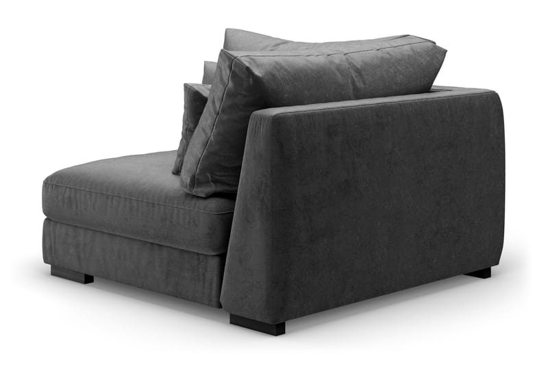 Dubai Hörnmodul Sammet Extra Djup - Mörkgrå - Möbler - Vardagsrum - Soffor - Modulsoffor - Hörnmodul