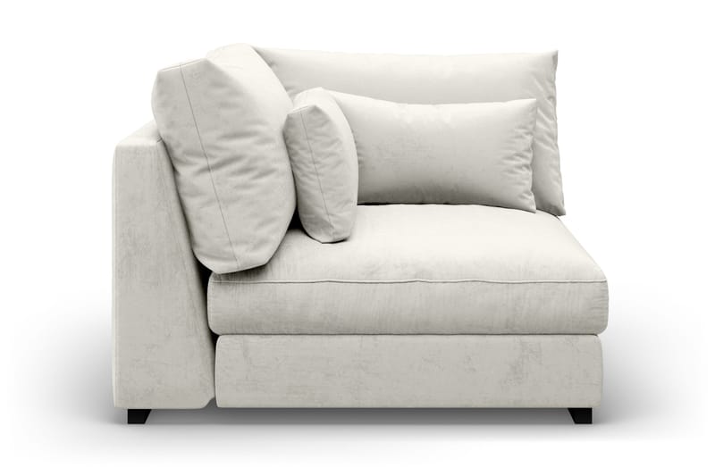 Dubai Hörnmodul Sammet - Vit - Möbler - Vardagsrum - Soffor - Modulsoffor - Hörnmodul