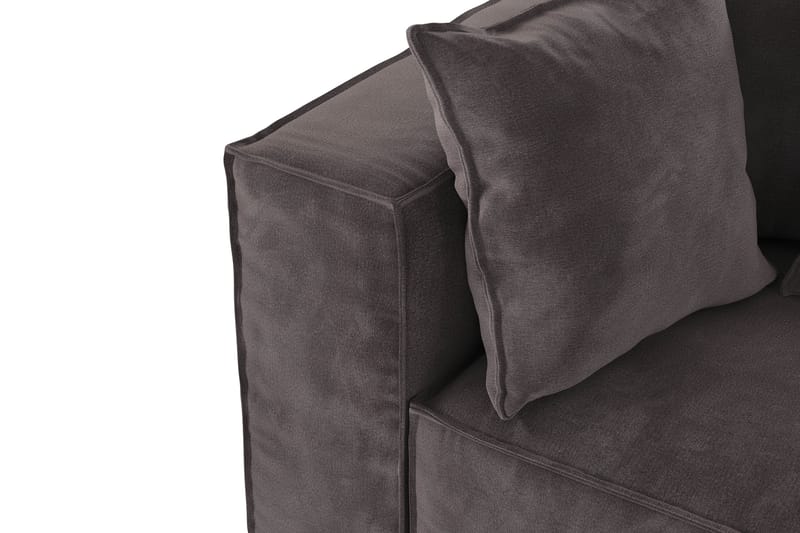 Noriaki Vänstermodul 108 cm Antracit - Möbler - Vardagsrum - Soffor - Modulsoffor - Hörnmodul