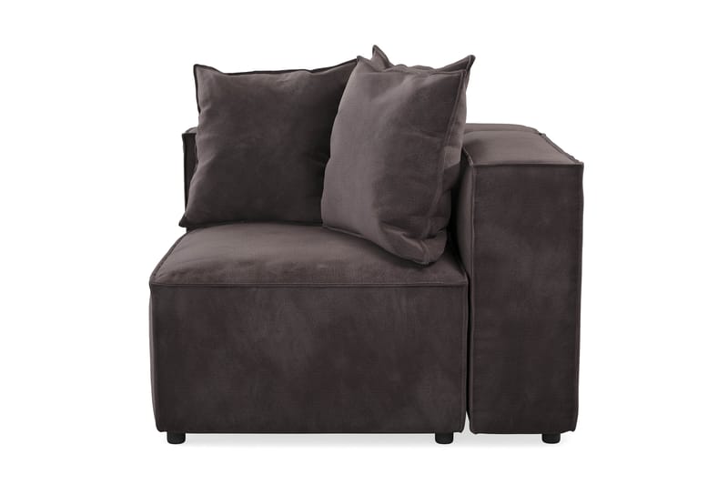 Noriaki Vänstermodul 108 cm Antracit - Möbler - Vardagsrum - Soffor - Modulsoffor - Hörnmodul