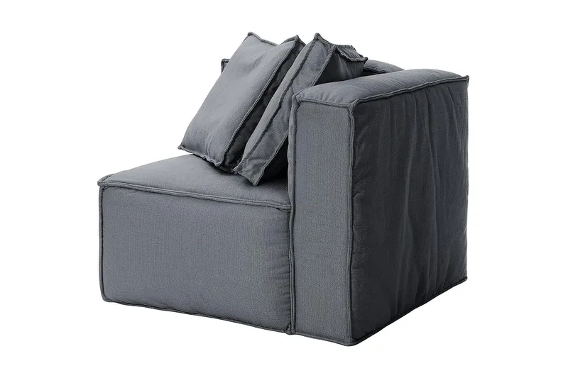 Oceanis Hörnmodul/armstödsmodul höger - Ljusgrå - Möbler - Vardagsrum - Soffor - Modulsoffor - Hörnmodul