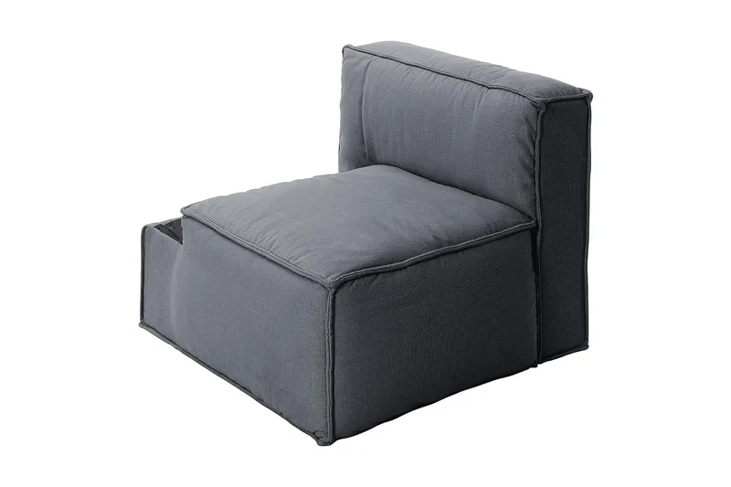 Oceanis Hörnmodul/armstödsmodul höger - Ljusgrå - Möbler - Vardagsrum - Soffor - Modulsoffor - Övriga moduler till modulsoffa