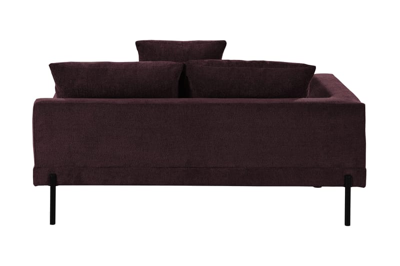 OSMINGTON Divanmodul 152 cm Vänster Mörkröd - Hörnmodul