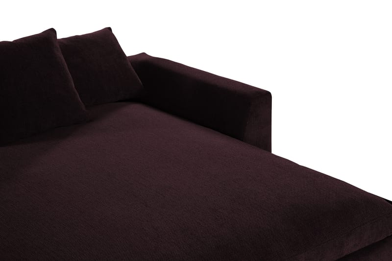 OSMINGTON Divanmodul 152 cm Vänster Mörkröd - Hörnmodul