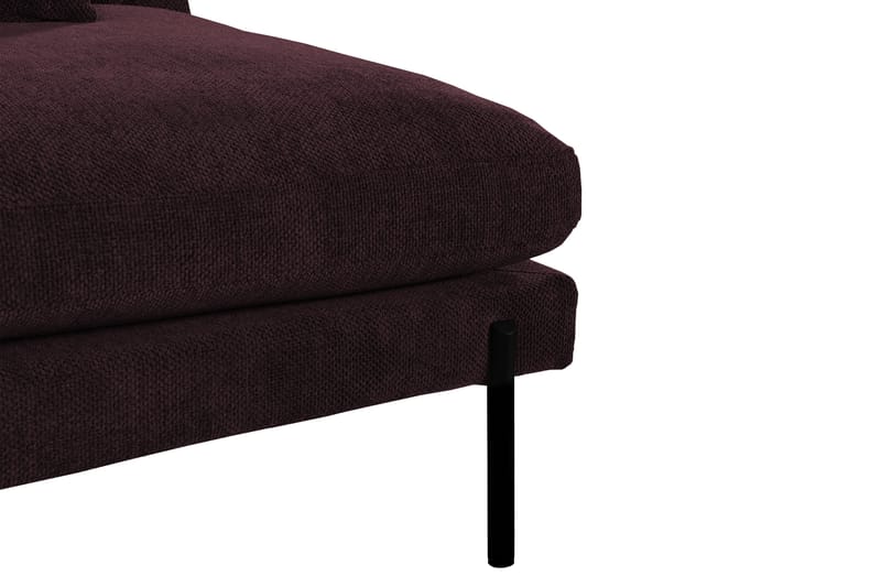 OSMINGTON Divanmodul 152 cm Vänster Mörkröd - Hörnmodul