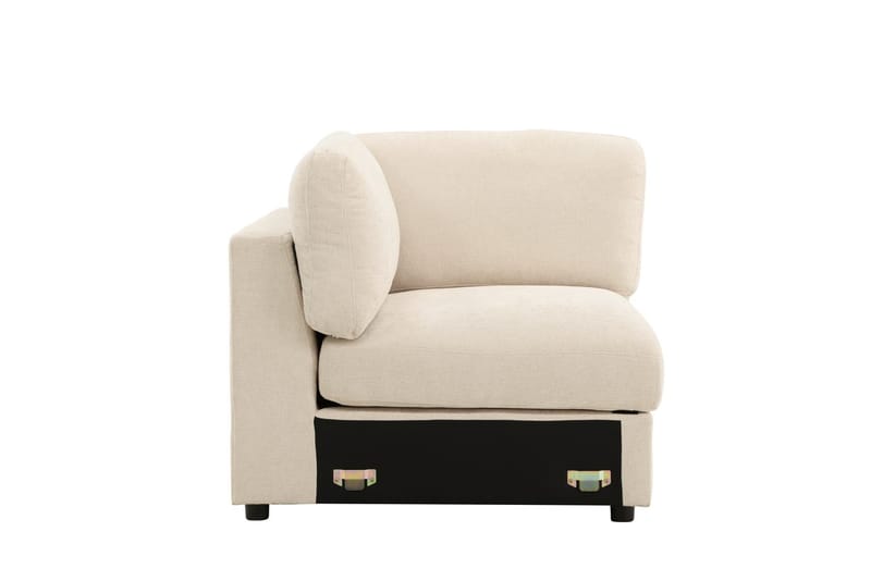 Hörnmodul Salerno i Tyg - Beige - Möbler - Vardagsrum - Soffor - Modulsoffor - Hörnmodul