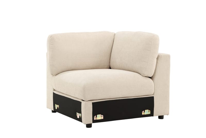 Hörnmodul Salerno i Tyg - Beige - Möbler - Vardagsrum - Soffor - Modulsoffor - Hörnmodul