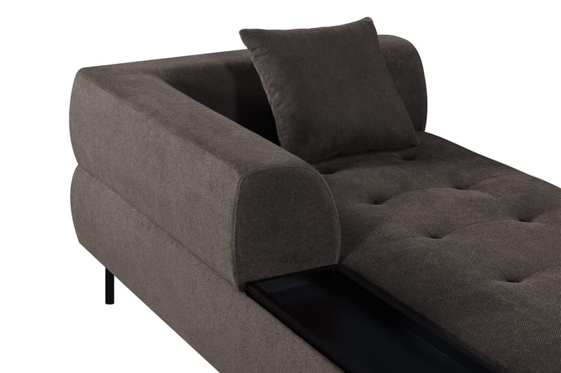 YELVERTON Schäslongmodul Vänster Grå - Möbler - Vardagsrum - Soffor - Modulsoffor - Hörnmodul