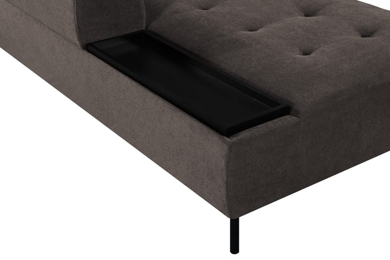 YELVERTON Schäslongmodul Vänster Grå - Möbler - Vardagsrum - Soffor - Modulsoffor - Hörnmodul