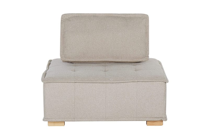 Hörnsoffa Tibro Beige/ljust trä - Beige/ljust trä - Möbler - Vardagsrum - Soffor - Modulsoffor - Komplett modulsoffa