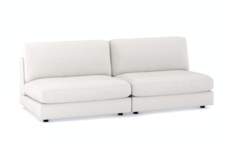 Arken 4-sits Modulsoffa i Bouclé - Vit - Möbler - Vardagsrum - Soffor - Modulsoffor - Komplett modulsoffa