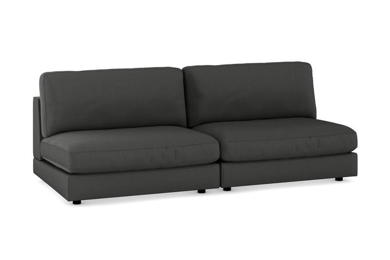 Arken 4-sits Modulsoffa i Manchester - Mörkgrå - Möbler - Vardagsrum - Soffor - Modulsoffor - Komplett modulsoffa