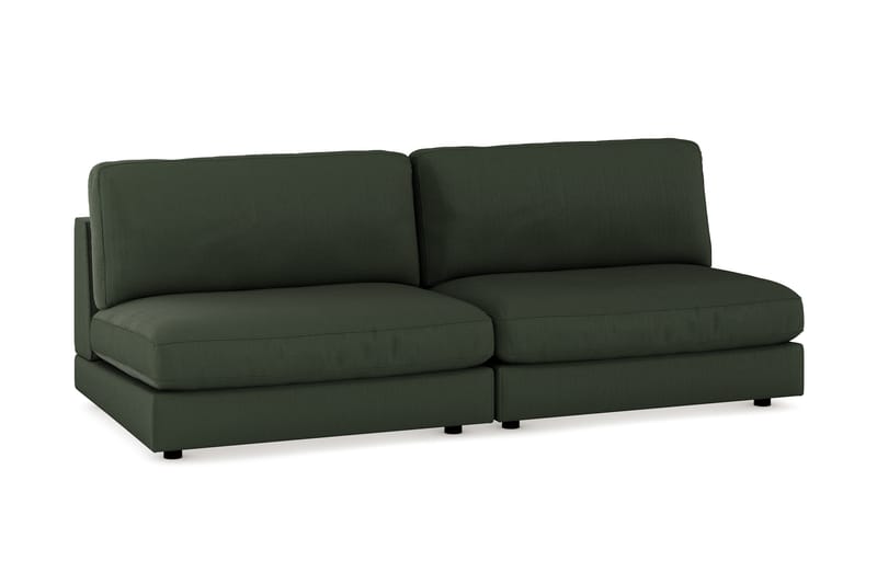 Arken 4-sits Modulsoffa i Manchester - Mörkgrön - Möbler - Vardagsrum - Soffor - Modulsoffor - Komplett modulsoffa