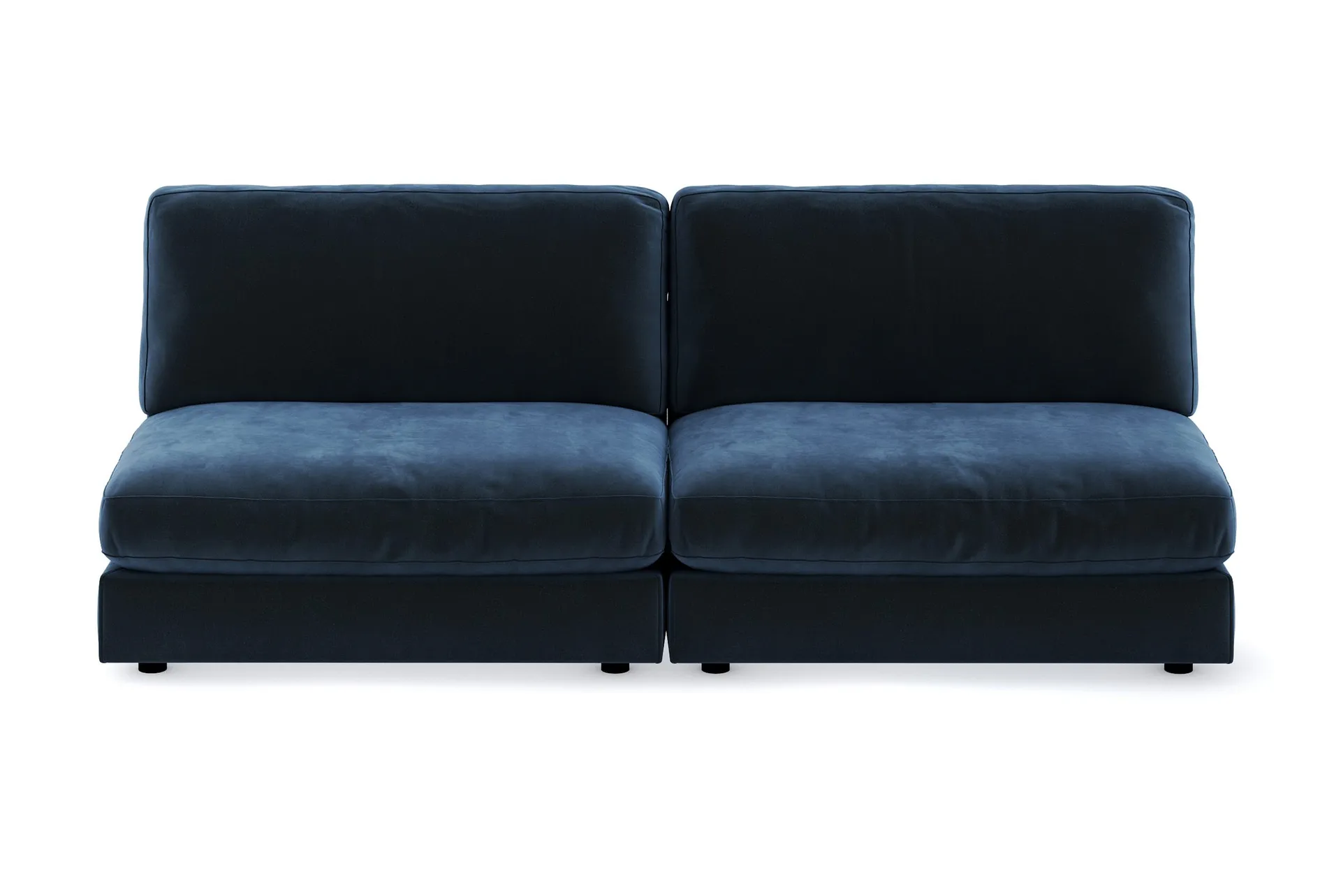 arken 4-sits modulsoffa i sammet - blå