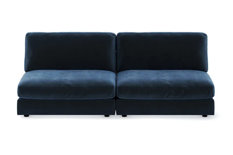 Arken 4-sits Modulsoffa i Sammet, Blå