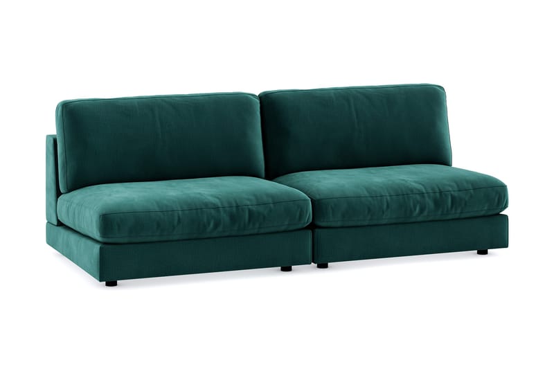 Arken 4-sits Modulsoffa i Sammet - Grön - Möbler - Vardagsrum - Soffor - Modulsoffor - Komplett modulsoffa